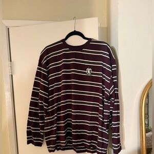 Zara Embroidered Striped Top